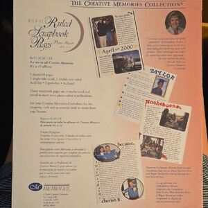 Creative Memories RULED Scrapbook Pages